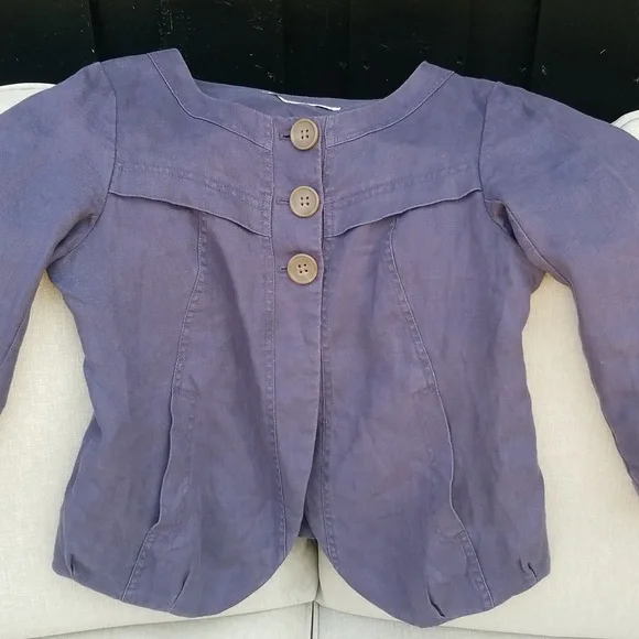 Part Two 100% Linen Jacket - Picture 11 of 15